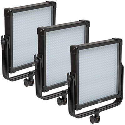 3x 1x1 LED video light hire