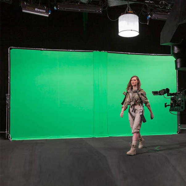 Extra large green screen hire 6x3 meters
