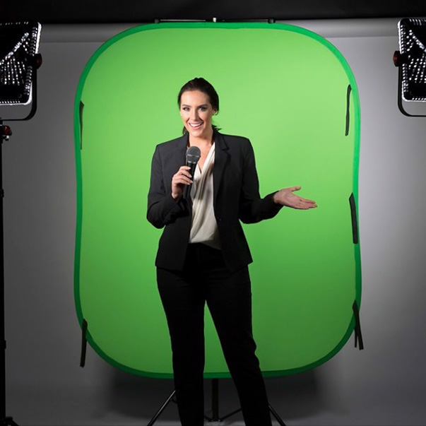 small collapsable green screen for hire